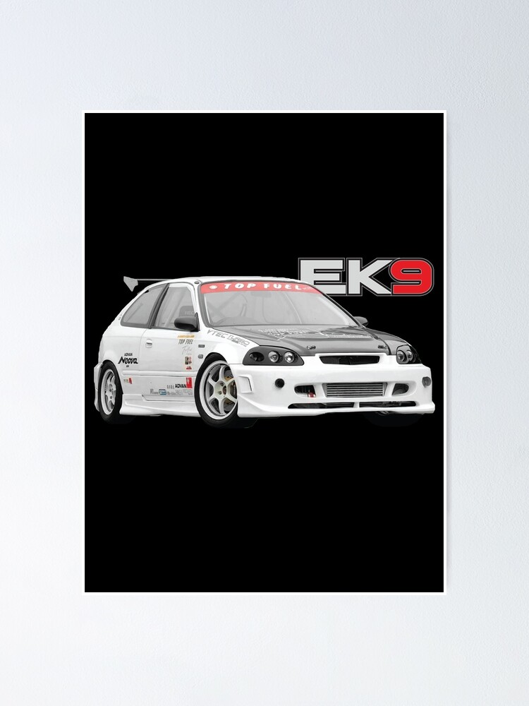 jDM advan rg top fuel ek hatch ek9 turbo HOT HATCH OEM champ white