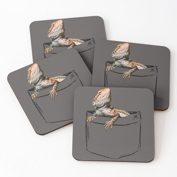 Item preview, Pocket Bearded Dragon Lover Dad Mom Funny T-Shirt designed and sold by samishoops.