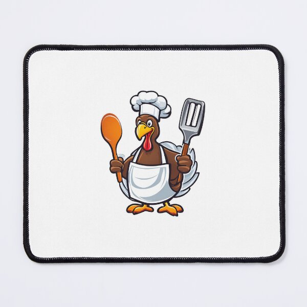 Item preview, Chef Turkey with Spoon - Thanksgiving,  Graphic, funny, gifts, turkey, logo, autumn,  designed and sold by Ewelina  Niemiec.