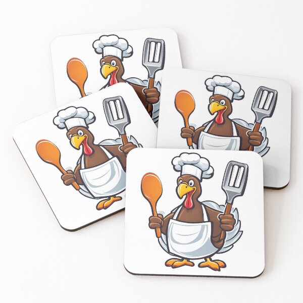 Item preview, Chef Turkey with Spoon - Thanksgiving,  Graphic, funny, gifts, turkey, logo, autumn,  designed and sold by Ewelina  Niemiec.