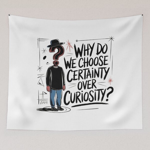 Item preview, Certainty over Curiosity, funnyfits70, Humor, Funny designed and sold by FunnyFits70.