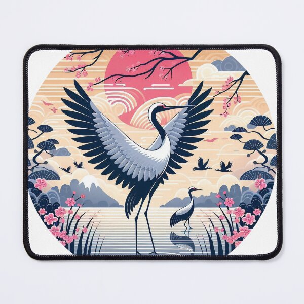 Item preview, Japanese Crane in Nature designed and sold by Azrora.