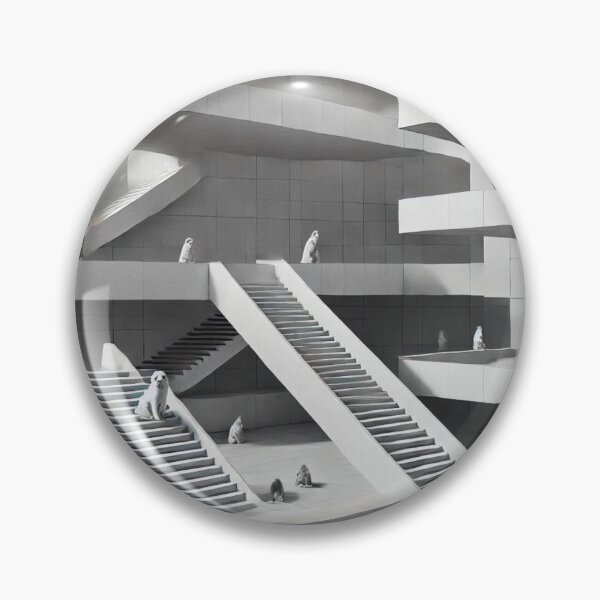 Item preview, Minimalist Pets in a Geometric Landscape designed and sold by takeng07.