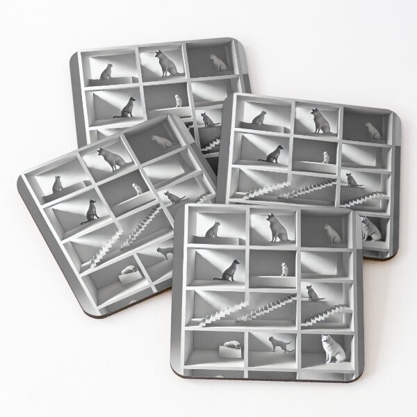 Item preview, Minimalist Pets in Grid Design designed and sold by takeng07.