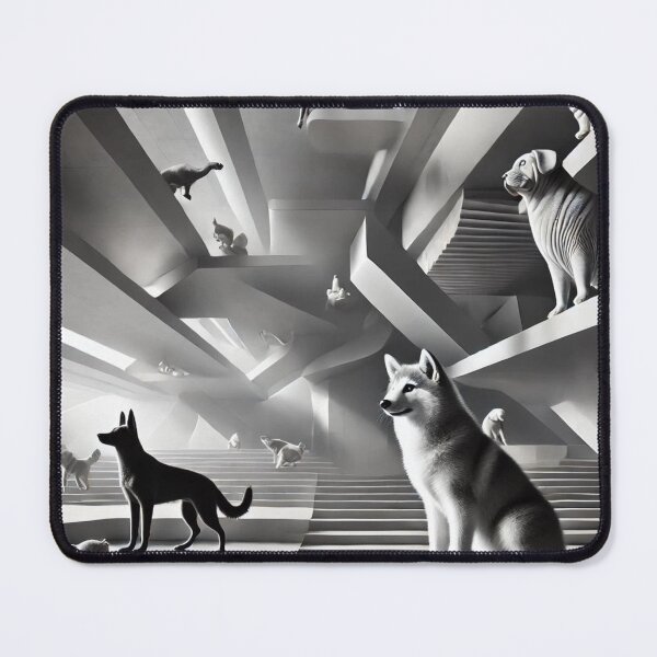 Item preview, Surreal Pets in Futuristic Staircase Architecture designed and sold by takeng07.