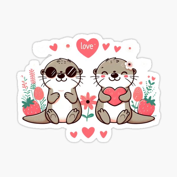 Item preview, Otters Love designed and sold by Azrora.