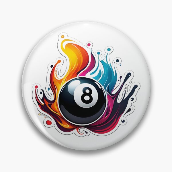 Item preview, 8 ball pin designed and sold by Echolands.