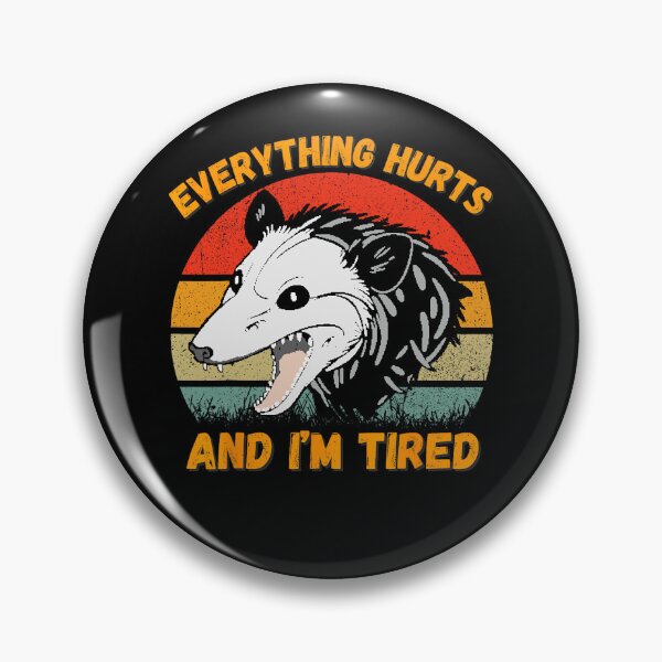 Item preview, Everything Hurts And I’m Tired Funny Meme Gym designed and sold by LeoVargasVelha.