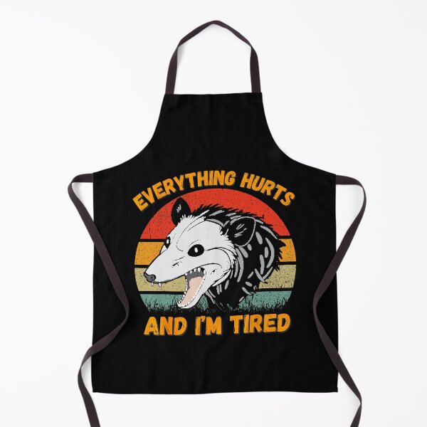Item preview, Everything Hurts And I’m Tired Funny Meme Gym designed and sold by LeoVargasVelha.