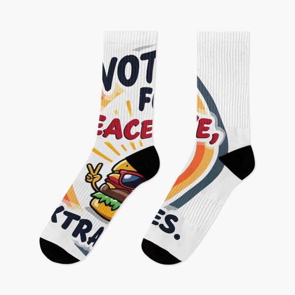 Item preview, Vote for Peace, Love, and Extra Fries designed and sold by LiveDesigner.