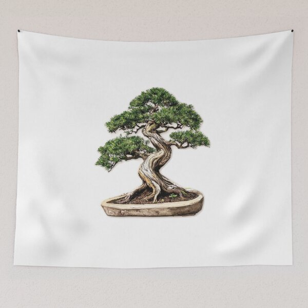 Item preview, Beautiful bonsai tree in pot design designed and sold by SmileshareShop.