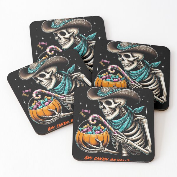 Item preview, Any candy on you? Skeleton hunting Halloween T-shirt designed and sold by pafkrusk.