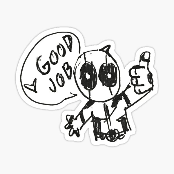 Artikel-Vorschau von Deadpool-Kritzeleien: GUTE ARBEIT <3, designt und verkauft von WhitePhoenix208.