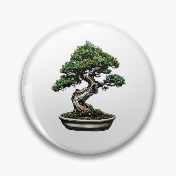 Item preview, Old bonsai tree in pot design designed and sold by SmileshareShop.