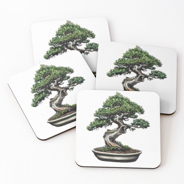 Item preview, Old bonsai tree in pot design designed and sold by SmileshareShop.