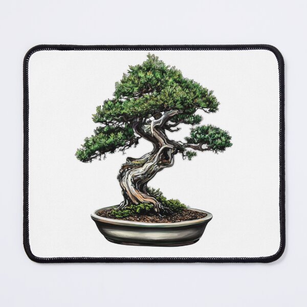 Item preview, Old bonsai tree in pot design designed and sold by SmileshareShop.
