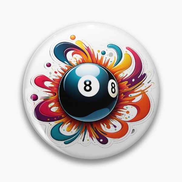 Item preview, 8 ball pin #1 designed and sold by Echolands.