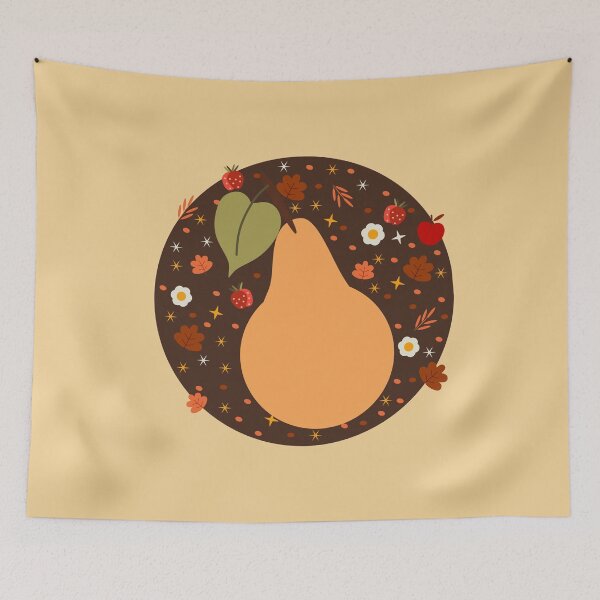 Item preview, Autumn Pear & Strawberry Charm designed and sold by Tulip Creators .