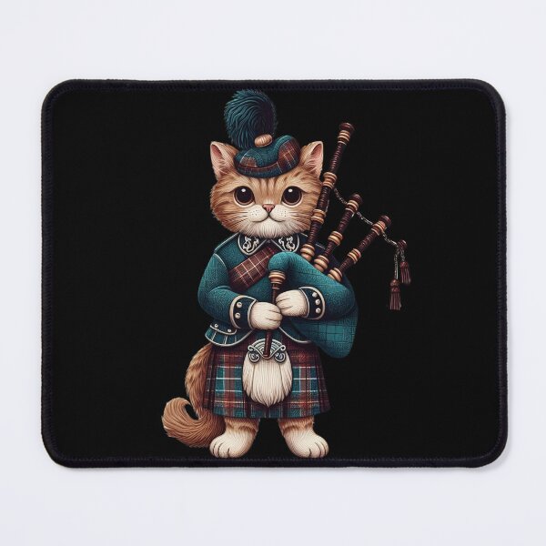 Item preview, Scottish Cat with Bagpipes designed and sold by Azrora.