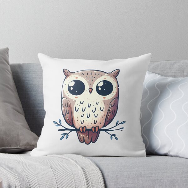 Item preview, Watercolor Cute Owl  designed and sold by WanderlustCoCo.