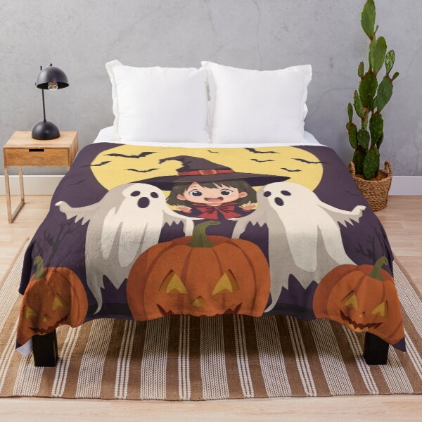 Item preview, Halloween Anime Boy, Ghosts & Pumpkins designed and sold by DesignsByPrnces.