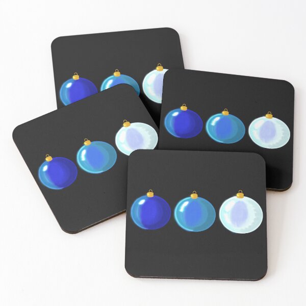 Item preview, Frosty Blue Christmas Baubles designed and sold by YarkaYa.