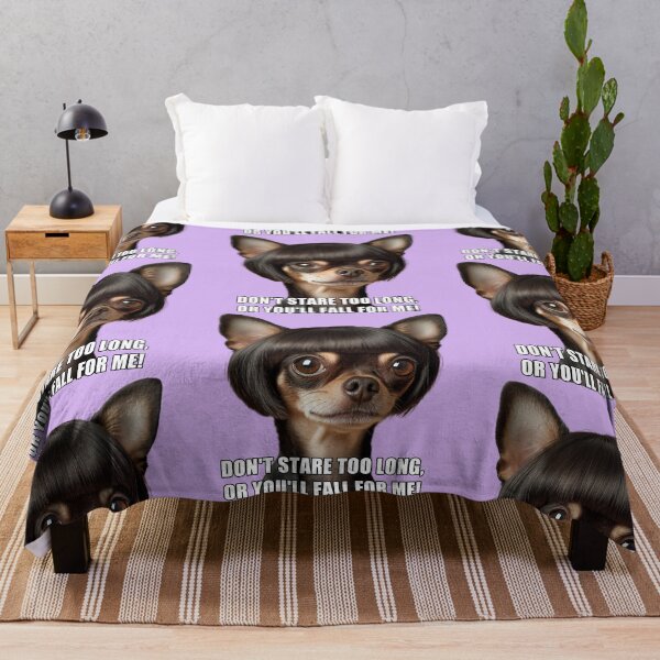 Artikelvorschau, Mischievous Chihuahua in Bob Wig Sticker - Funny Pet Design, wallart , T-shirt entworfen und verkauft von ZloppyDesign.