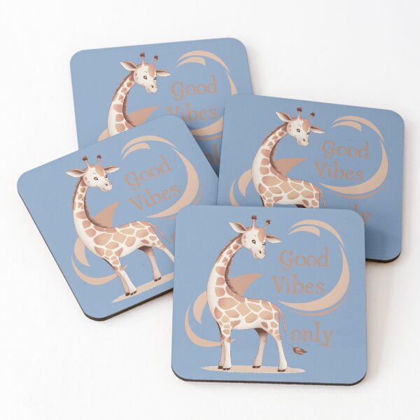 Item preview, giraffe cute on good vibes only designed and sold by KennerTH.