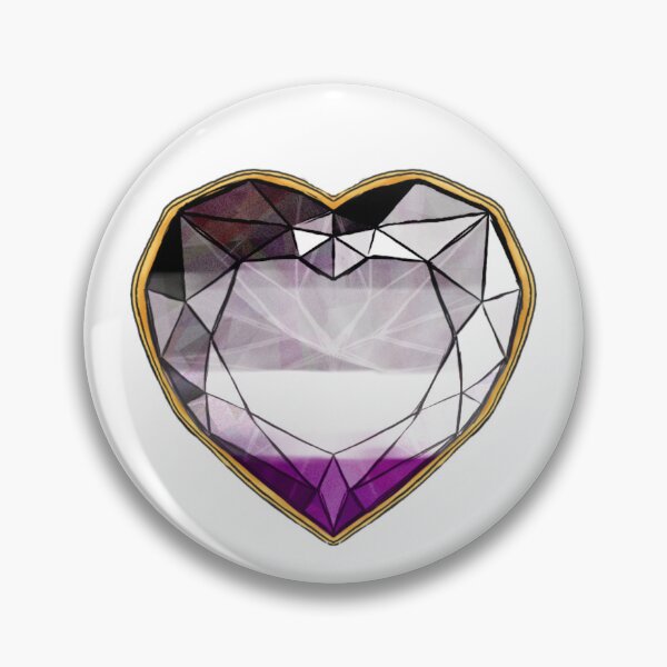 Item preview, Acesexual Heart Gem designed and sold by SpaceRabbitShop.