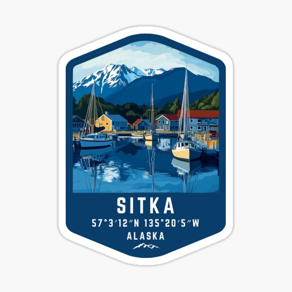 Item preview, Sitka, 57°3′12″N 135°20′5″W (Alaska) designed and sold by digitalcupids.