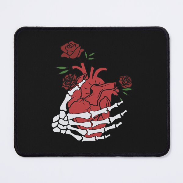 Item preview, Skeletor's hand holds a heart, red rose designed and sold by MadSnail-Design.