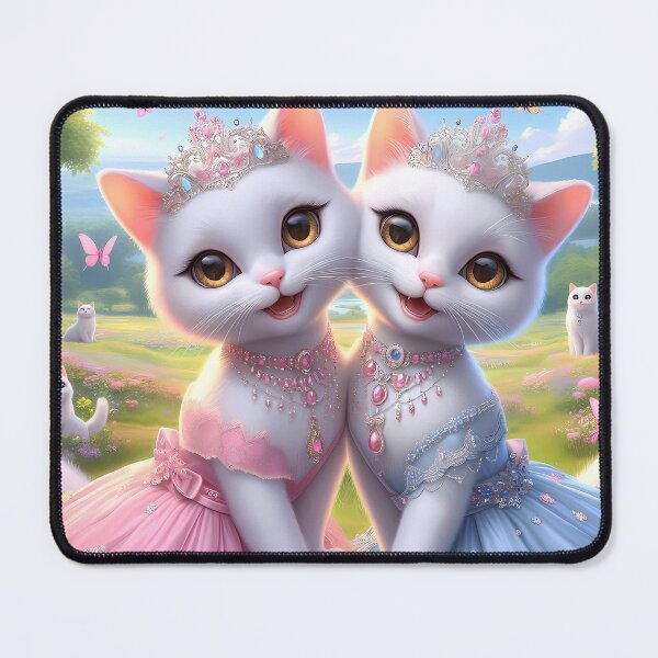 Item preview, Royal Feline Sisters in a Fantasy Meadow designed and sold by Daofa.