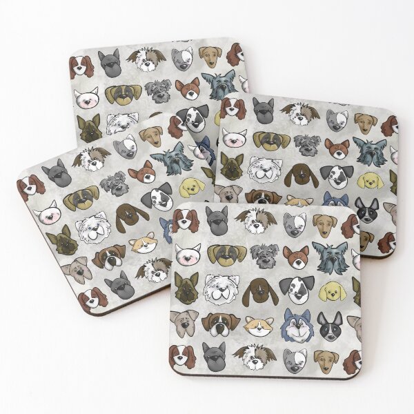 Item preview, Cute Dog Faces Pattern  designed and sold by kelseygrace-art.