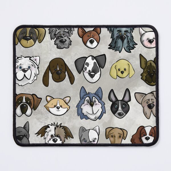 Item preview, Cute Dog Faces Pattern designed and sold by kelseygrace-art.