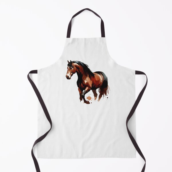Item preview, Watercolor Brown Horse  designed and sold by WanderlustCoCo.
