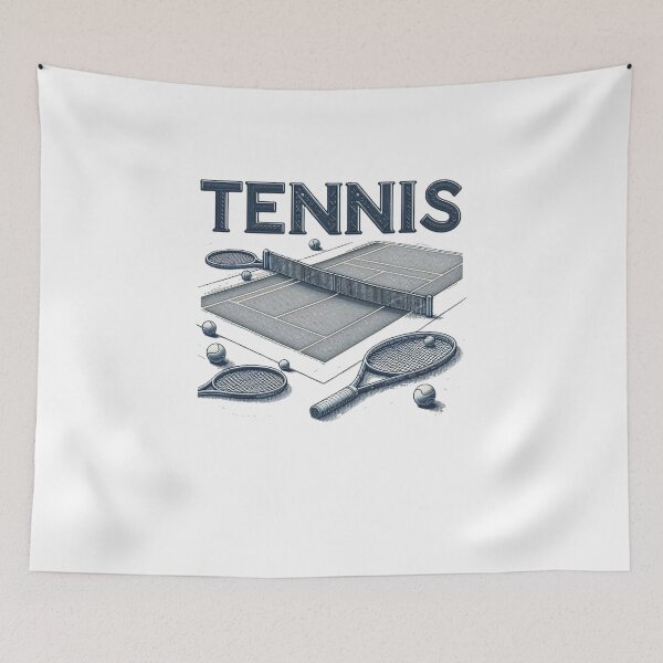 Item preview, Tennis - Court, racket and tennis balls designed and sold by citmgpod.