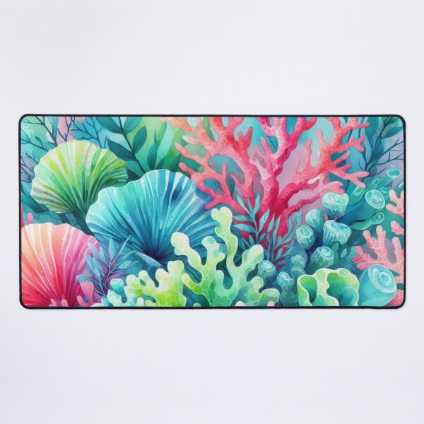 Aperçu de l'œuvre Rose Bleu Mignon Récif de corail Plage Côtier Nautique créée et vendue par SeaStarAlex.