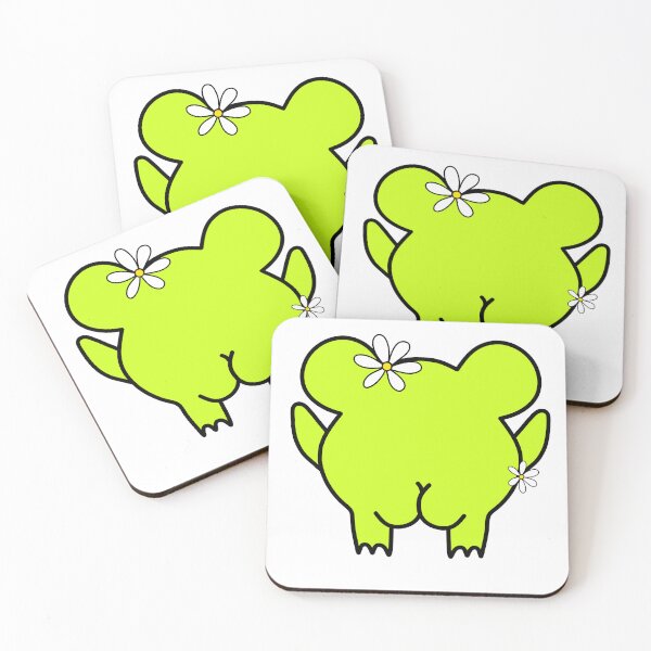 Item preview, Cute Green Frog Showing Butt – Adorably Cheeky designed and sold by MrsCreative1.