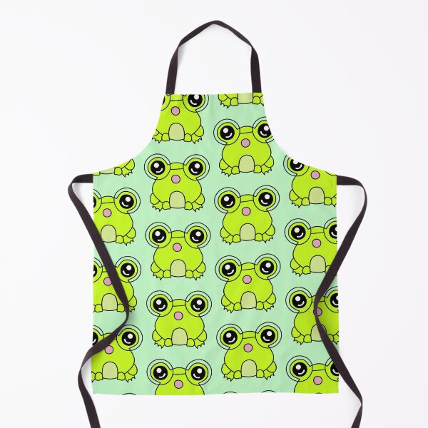Item preview, Cute Green Frog with Round Glasses – Nerdy and Adorable! designed and sold by MrsCreative1.