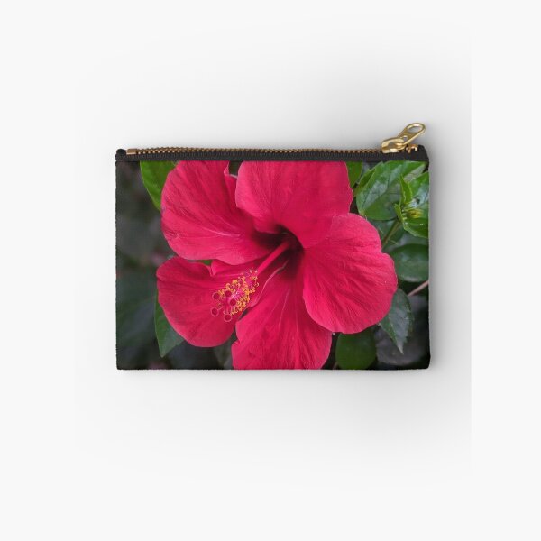 Item preview, Hot Red Green Exotic Hibiscus Tropical Flower Shapes Mania designed and sold by Shapes-Mania.