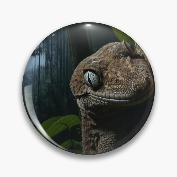 Item preview, Camouflaged Leachianus Gecko at Night - New Caledonian Wildlife designed and sold by NocturnalNook.