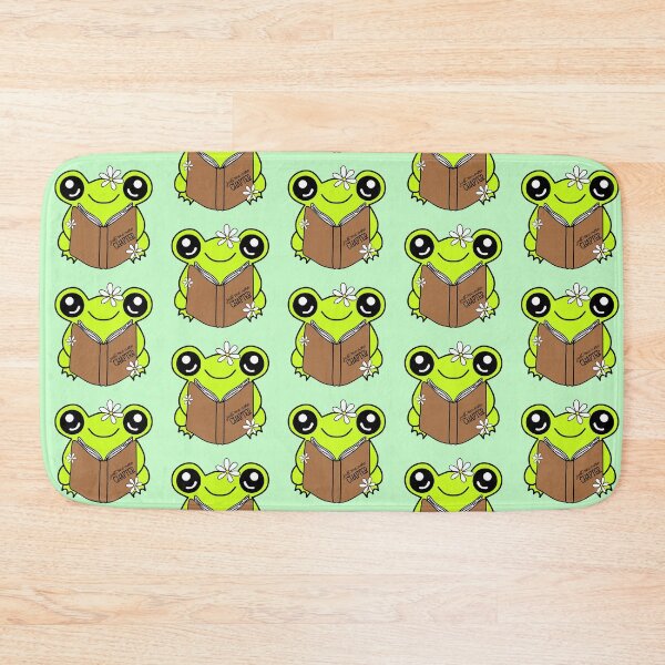 Item preview, Cute Green Frog with Book – "Just One More Chapter" designed and sold by MrsCreative1.