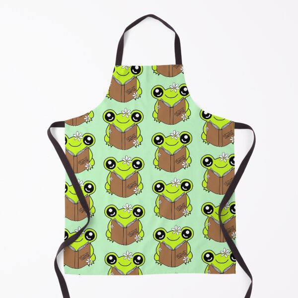 Item preview, Cute Green Frog with Book – "Just One More Chapter" designed and sold by MrsCreative1.