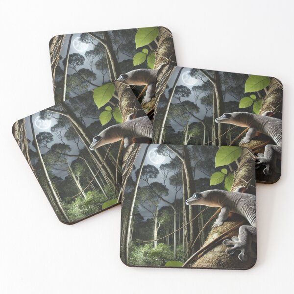 Item preview, Leachianus Gecko Climbing at Night - New Caledonia Wildlife  designed and sold by NocturnalNook.