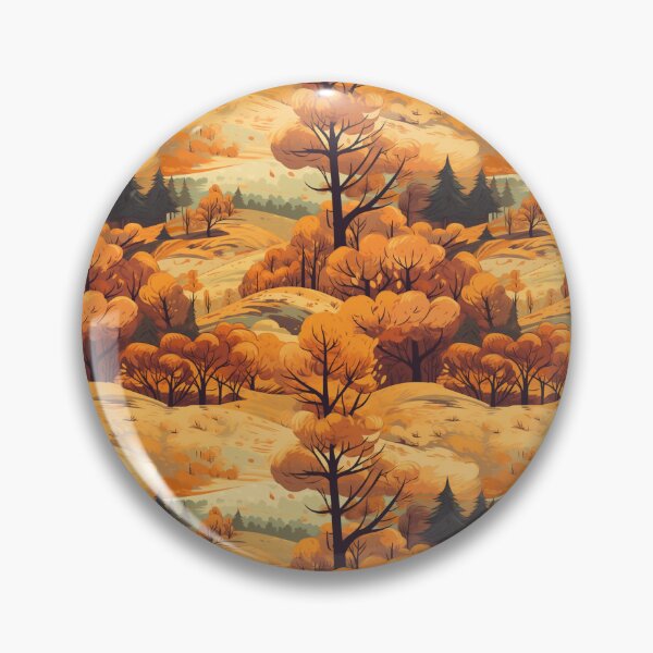 Item preview, Colorful Fall Landscape Pattern designed and sold by MirucaDesign.