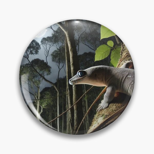 Item preview, Leachianus Gecko Climbing at Night - New Caledonia Wildlife  designed and sold by NocturnalNook.