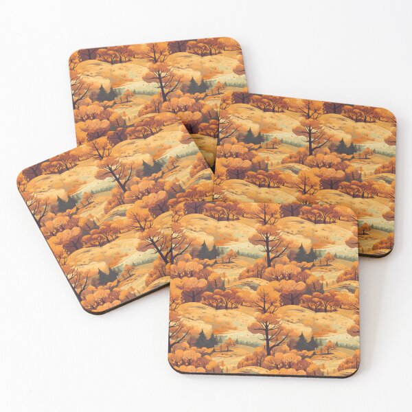 Item preview, Colorful Fall Landscape Pattern designed and sold by MirucaDesign.
