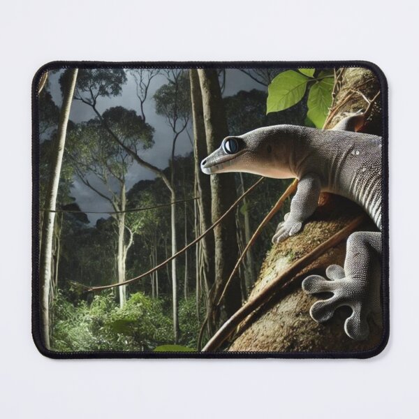 Item preview, Leachianus Gecko Climbing at Night - New Caledonia Wildlife designed and sold by NocturnalNook.