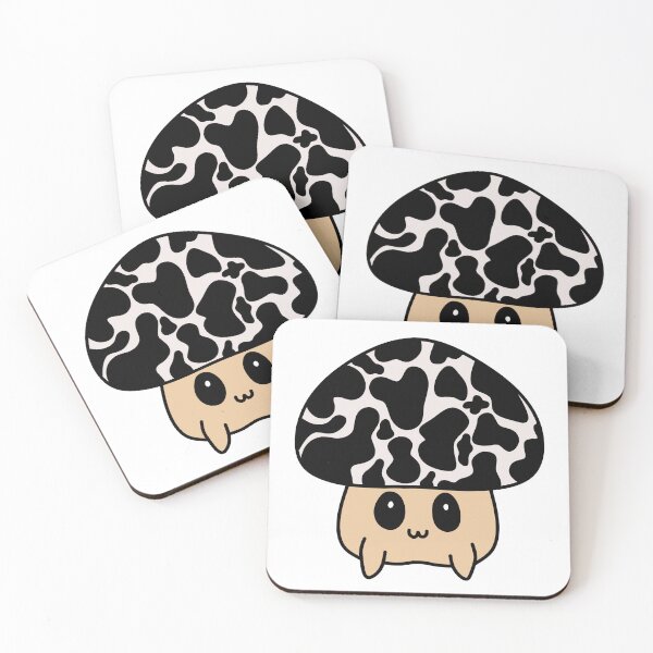 Item preview, Cute Mushroom with Black Cow Hide Pattern designed and sold by MrsCreative1.