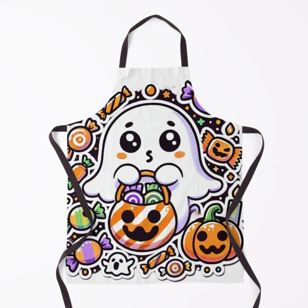 Item preview, Kawaii Ghost Trick-or-Treat designed and sold by JavisSRDesign.
